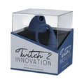 Twitch 2 Rechargeable Suction and Flapping Vibrator with Remote Control Vibrating Egg Blue/Grey by Shots