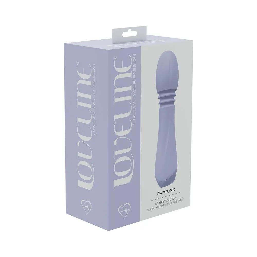 LoveLine Rapture 10 Speed Vibe Silicone Rechargeable Waterproof Lavender by Shots