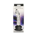 Pleasure Crystals 5.6 in. Glass Dildo with Silicone Base by Curve Novelties