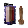 Shaft Model A: 10.5 in. Dual Density Silicone Dildo with Balls Oak by Shaft