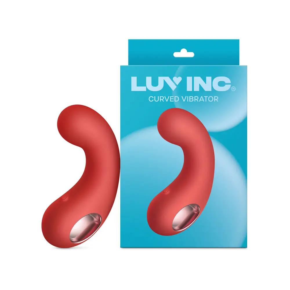 Luv Inc Cv77: Curved Vibrator Red by Luv Inc.