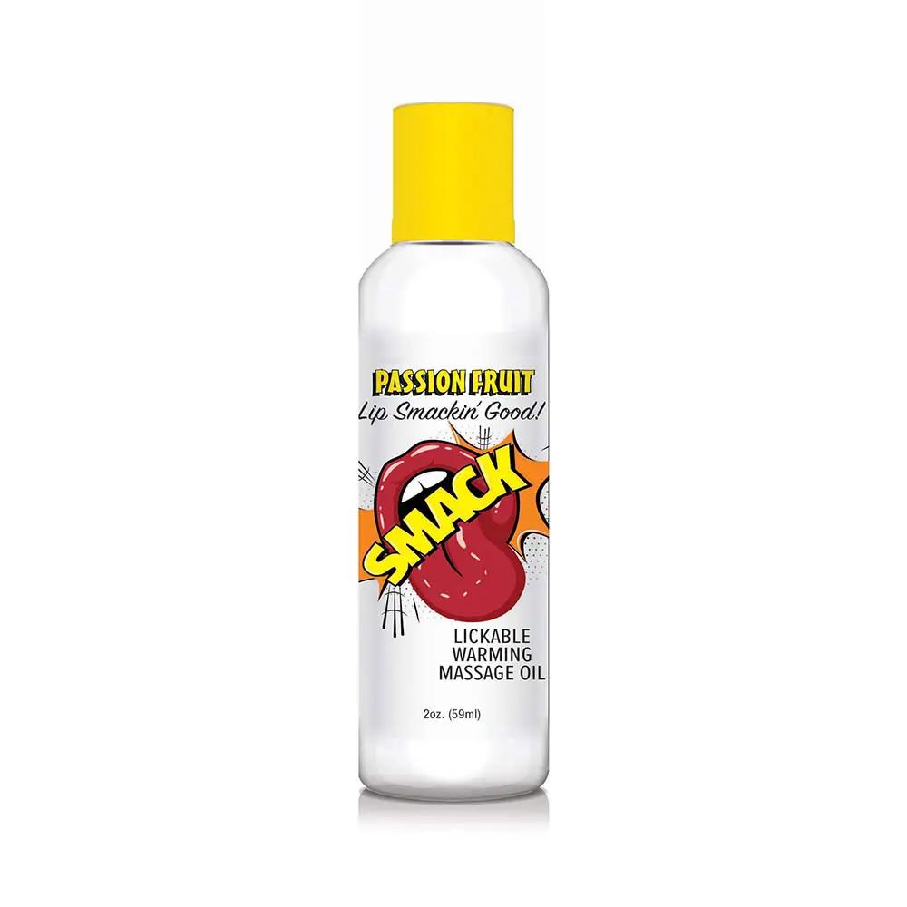 Smack Lickable Massage Oil Passion Fruit 2 oz. by Little Genie