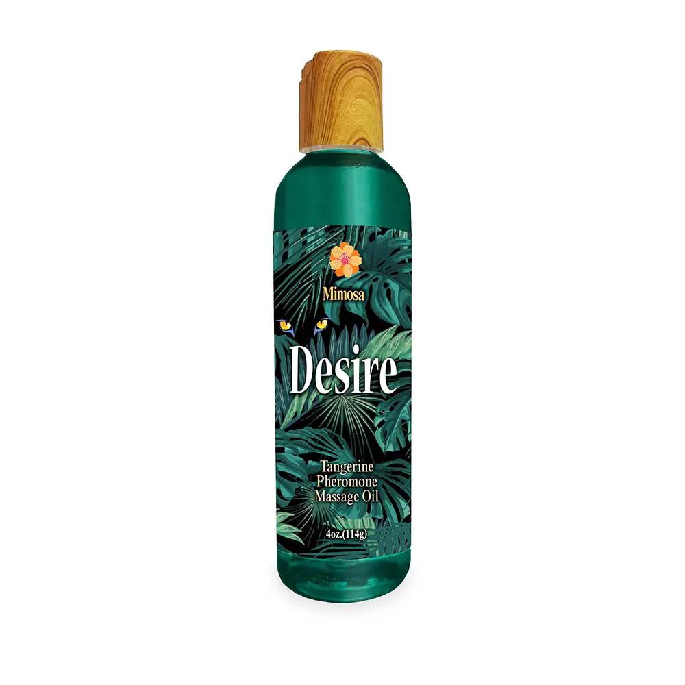Desire Pheromone Massage Oil Tangerine 4 oz. by Little Genie