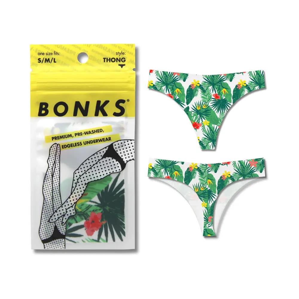 Bonks Tropic Like It's Hot Seamless Thong O/S by Bonks