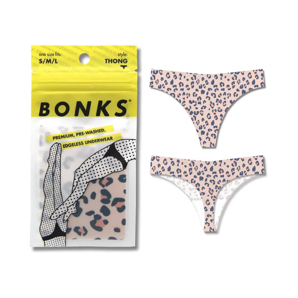 Bonks Cat's Out Of The Bag Seamless Thong O/S by Bonks