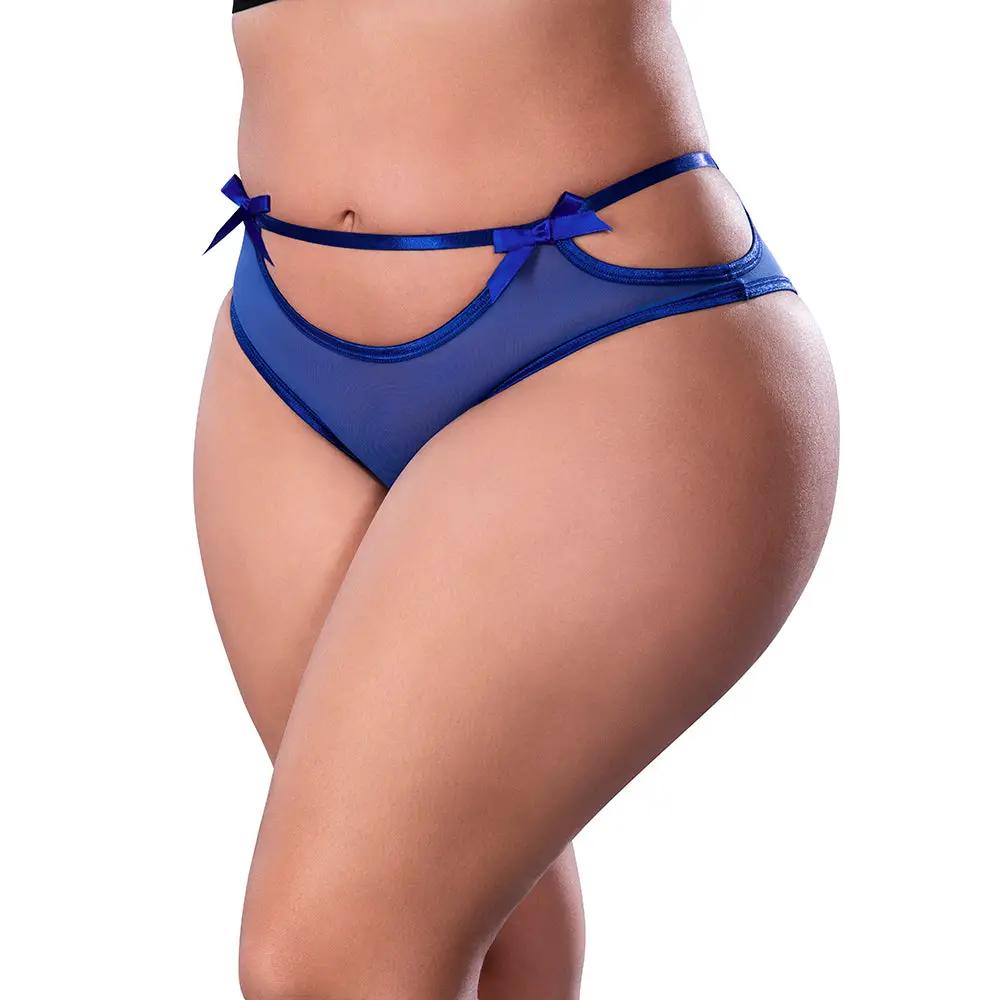 Magic Silk Holidaze Cheeky Boy Short Cobalt Queen Size by Magic Silk
