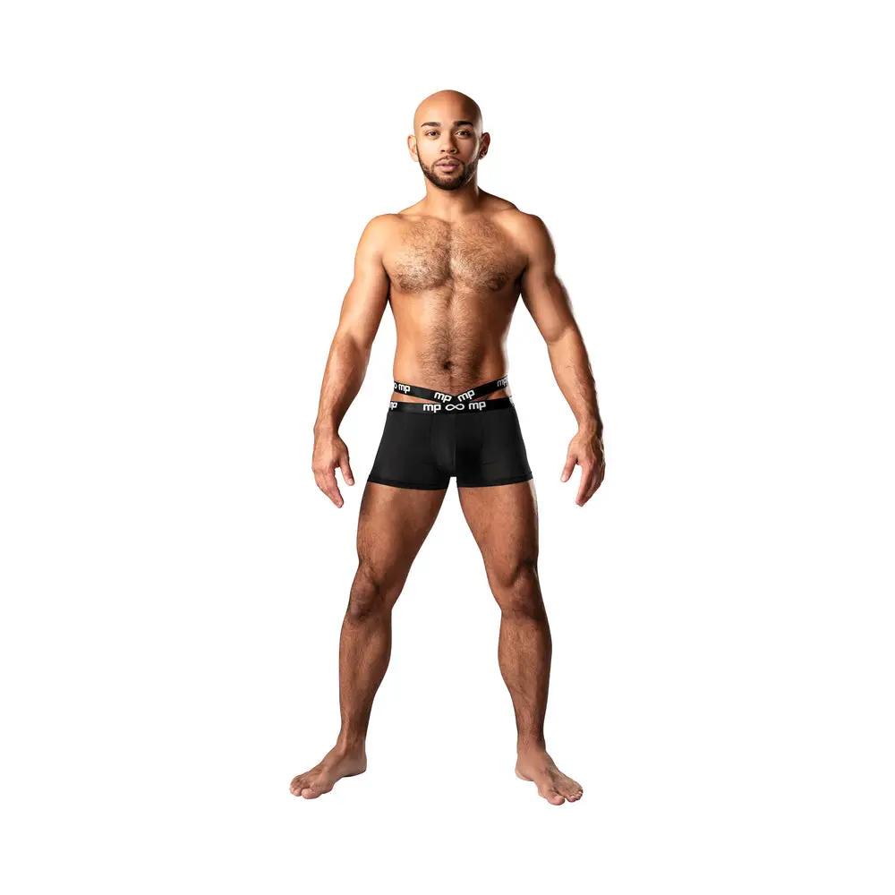 Male Power Infinite Comfort Amplifying Strappy Pouch Short Black XL by Male Power