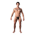 Male Power Show Stopper Posing Strap Silver Mesh Dot O/S by Male Power