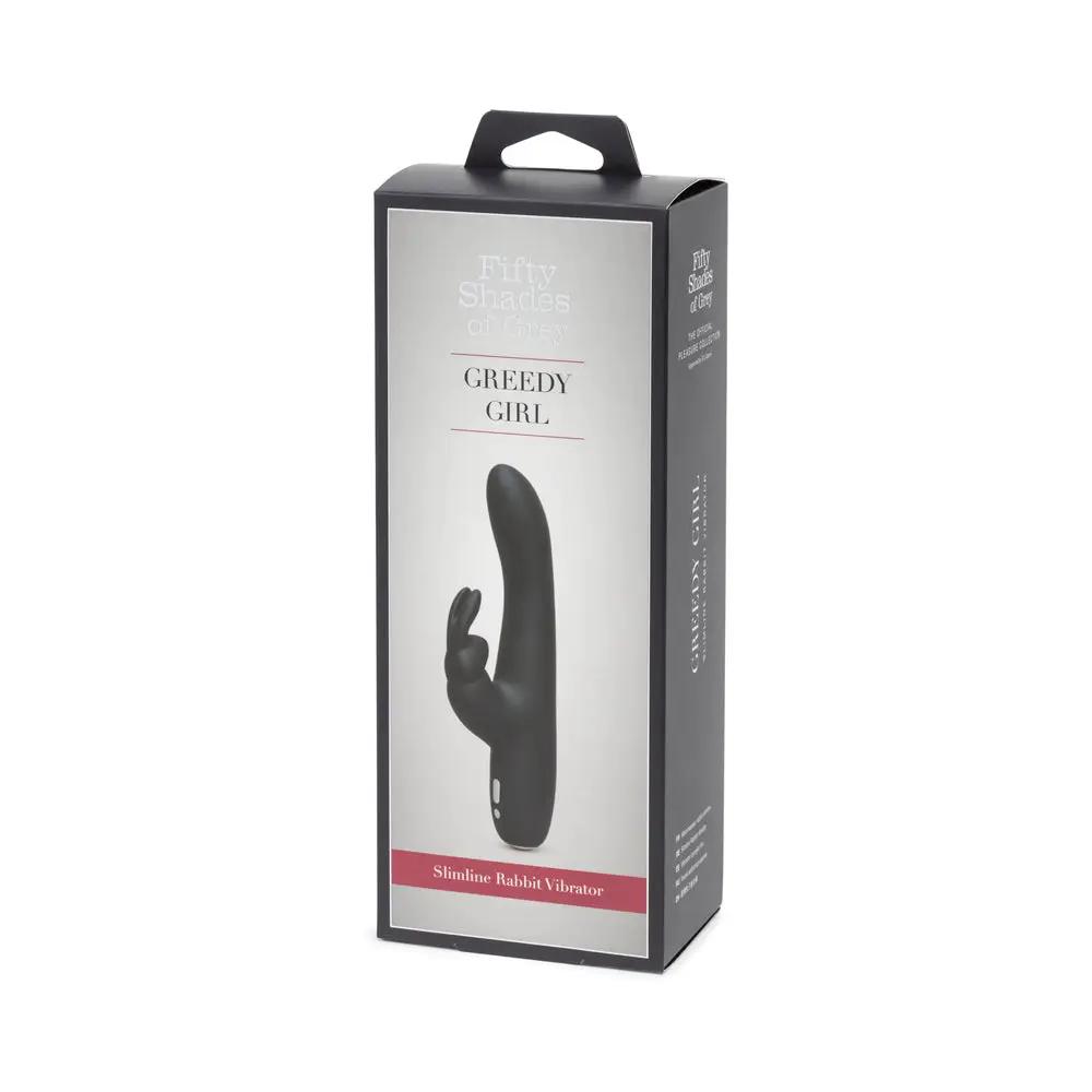 Fifty Shades of Grey Greedy Girl Slimline Rabbit Vibrator by Fifty Shades of Grey