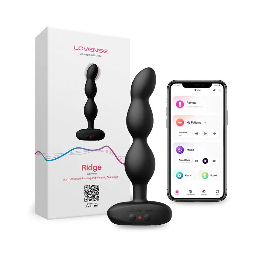 Lovense Ridge Vibrating and Rotating Anal Beads by Lovense
