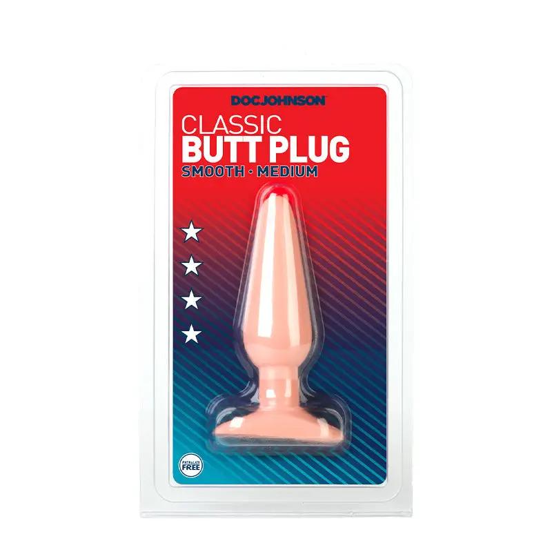 Medium Butt Plug (Flesh) by Doc Johnson