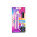 Addiction Rave 8 in. Bendable Glow-in-the-Dark Silicone Dildo Purple Confetti by BMS