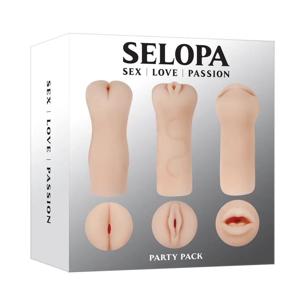 Selopa Party Pack 3-Piece Stroker Pack Light by Selopa