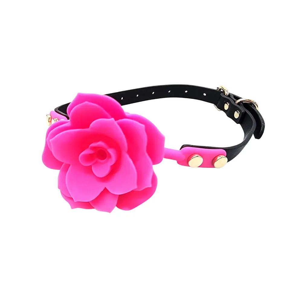 Ple'sur Flower Ball Gag Breathable Silicone Pink by Ple'sur
