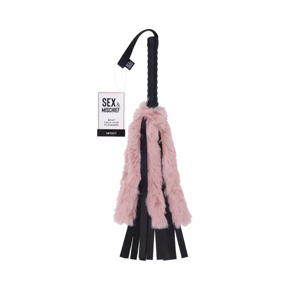 Sportsheets Sex & Mischief Brat Faux Fur Flogger by Sportsheets