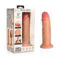 Jock Real Skin Silicone Dildo 8 in. Light by Curve Novelties