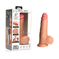 Jock Real Skin Silicone Dildo with Balls 8 in. Light by Curve Novelties