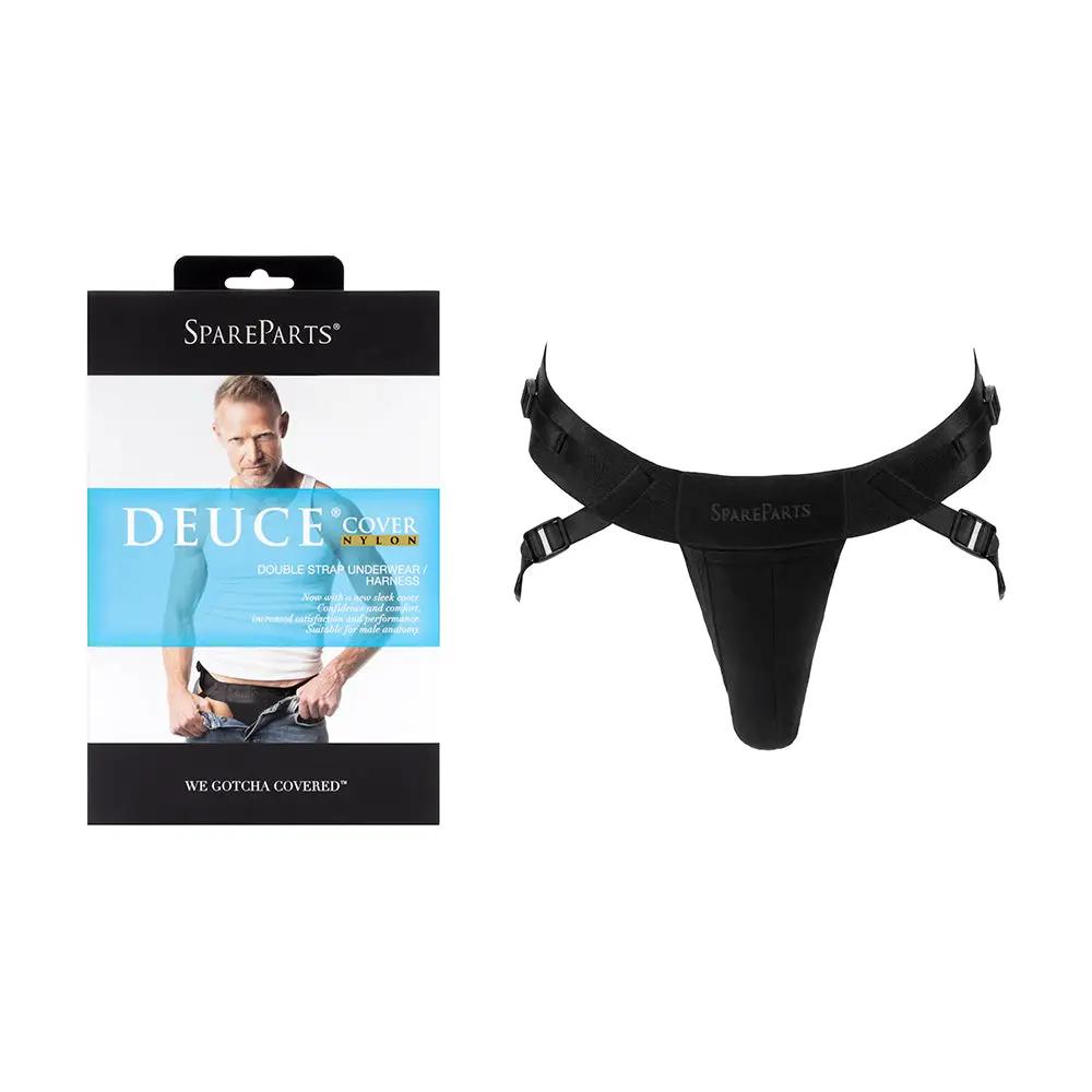 SpareParts Deuce Cover Underwear Harness Black (Double Strap) Size B Nylon by SpareParts