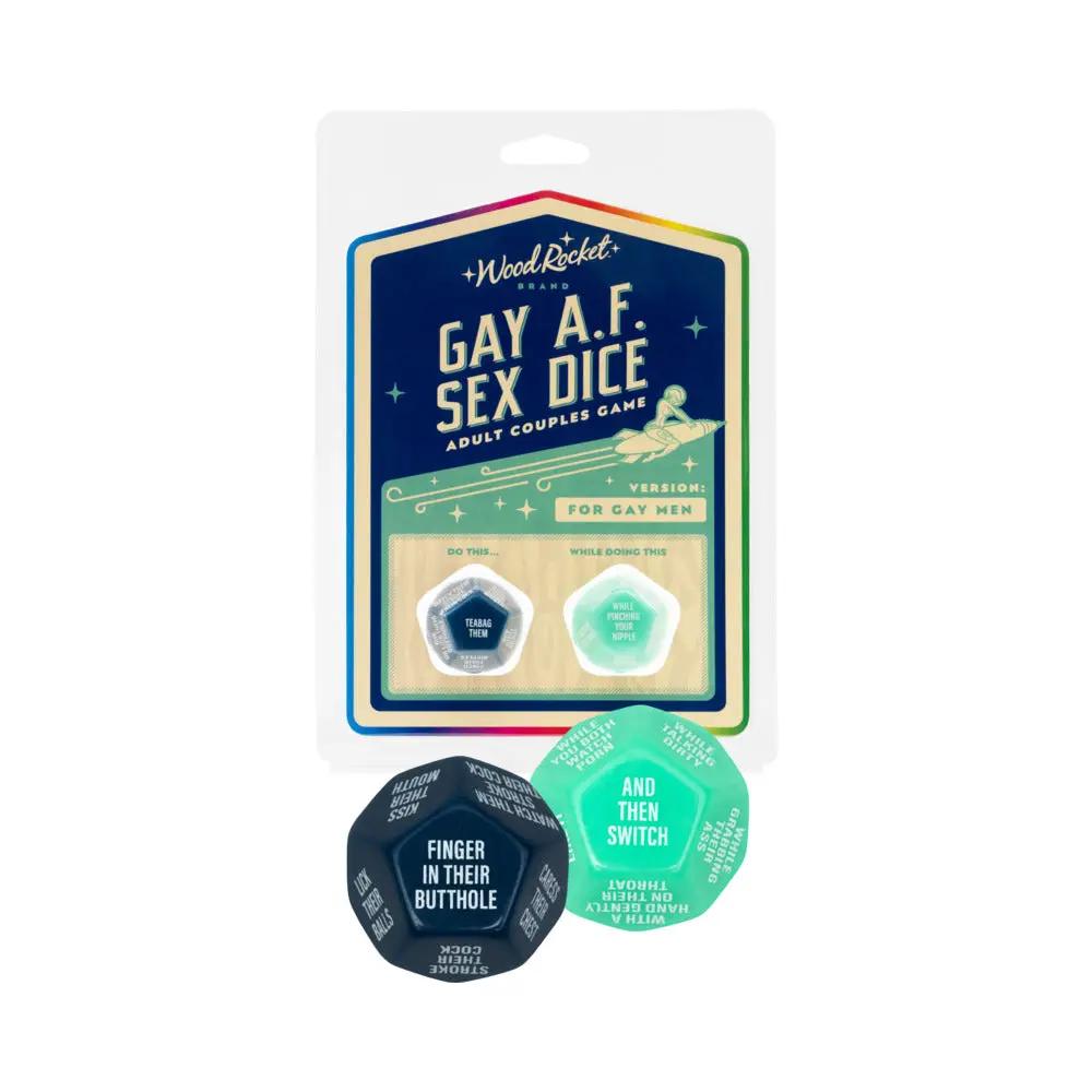 Gay AF Sex Dice: Gay Men by Wood Rocket