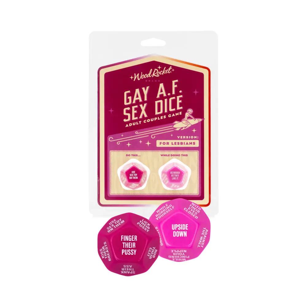 Gay AF Sex Dice: Lesbians by Wood Rocket