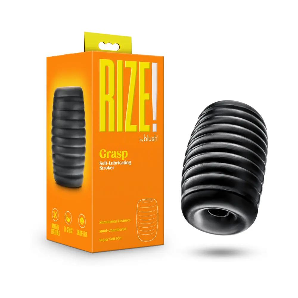 Rize Grasp Self-Lubricating Stroker Black by Blush