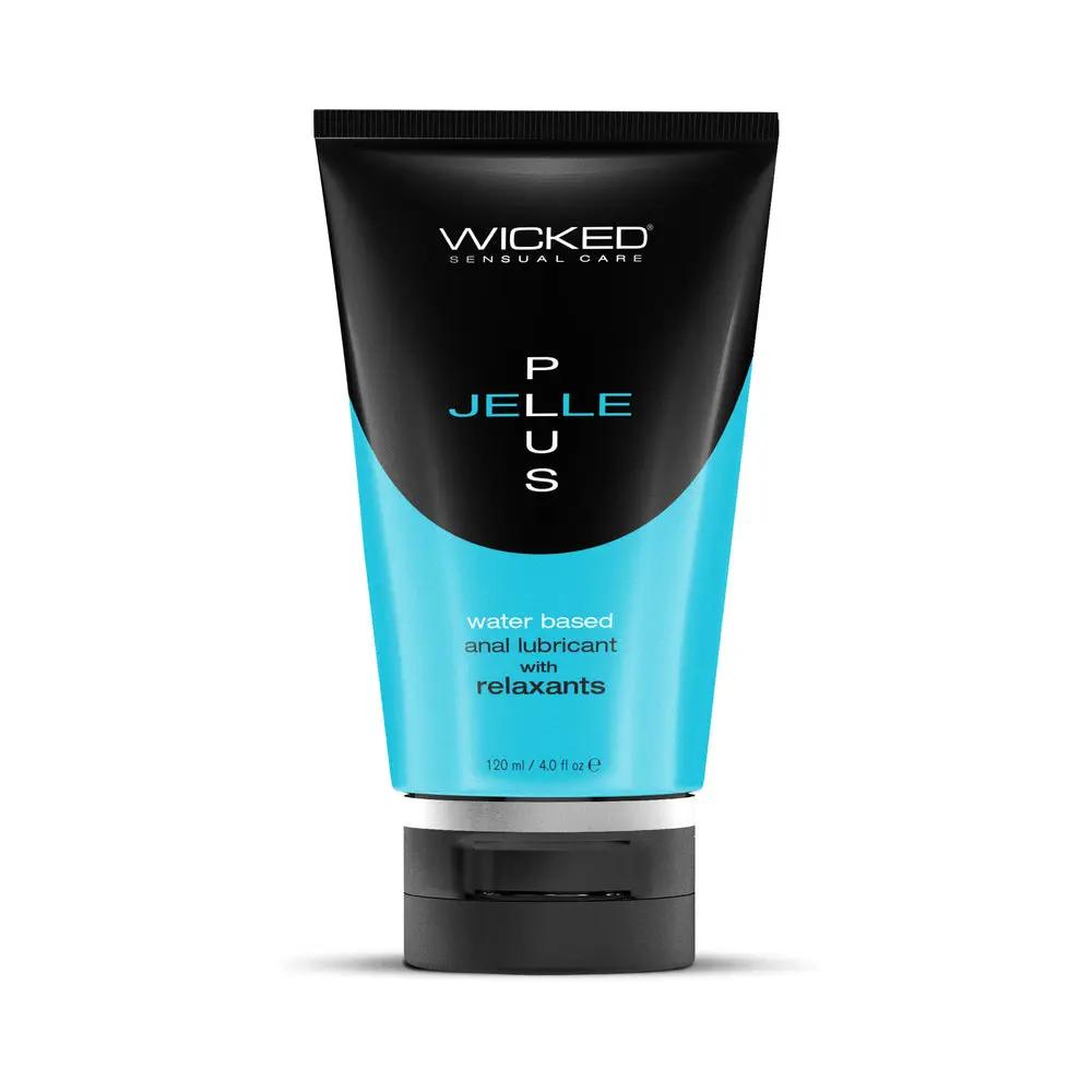 Wicked Jelle Plus Anal Lubricant with Relaxants 4 oz. by Wicked