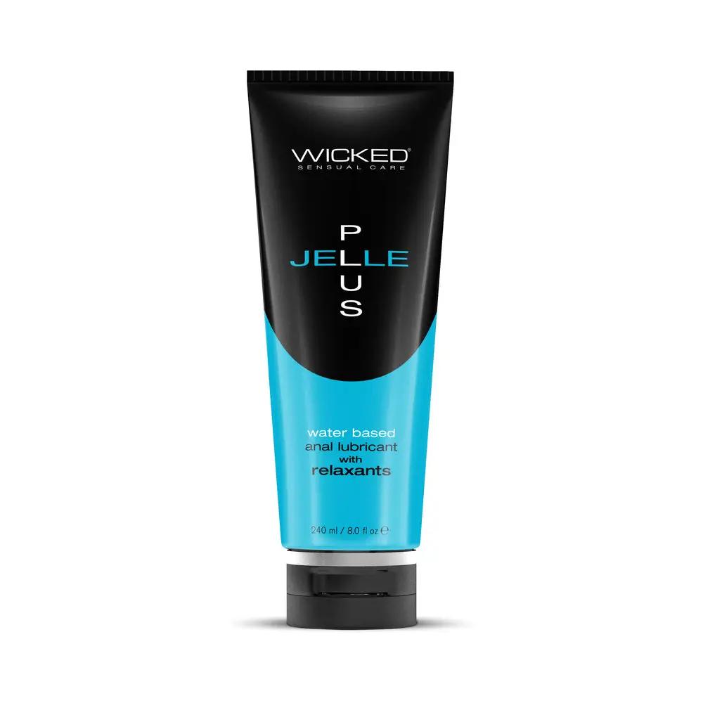 Wicked Jelle Plus Anal Lubricant with Relaxants 8 oz. by Wicked