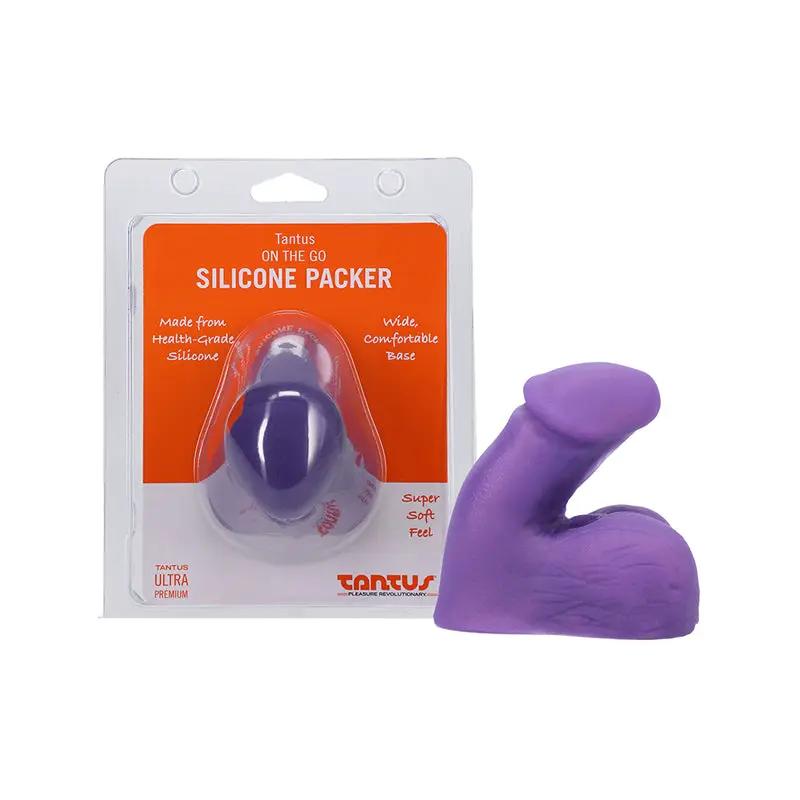 Tantus On The Go Silicone Packer Amethyst (Clamshell) by Tantus