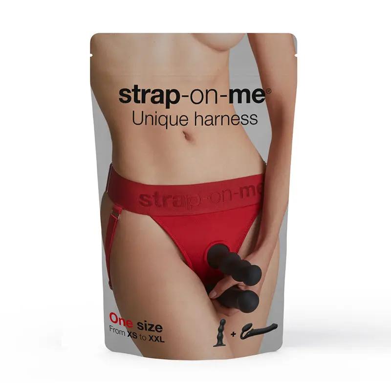 Strap-On-Me Harness Lingerie Unique One Size Red by Lovely Planet