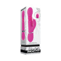 Evolved Pink Dragon Rechargeable Thrusting Dual Stimulator Silicone Pink by Evolved