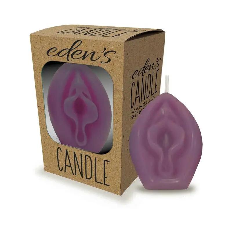 Eden's Vagina Candle Eggplant by Little Genie