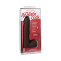 The Realistic Cock 9 in. ULTRASKYN Vac-U-Lock Dildo with Balls Chocolate by Doc Johnson