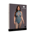 Le Desir Fishnet and Lace Bodystocking Ocean Deep Queen Size by Shots