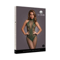 Le Desir Fishnet and Lace Bodystocking Midnight Green O/S by Shots
