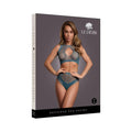 Le Desir Duo Net Key-Hole Bra Set Ocean Deep O/S by Shots