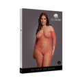 Le Desir Lace Long-Sleeved Bodystocking Sunset Glow Queen Size by Shots