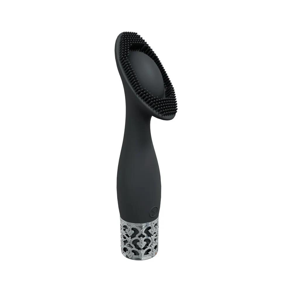 Royal Gems Duchess Silicone Rechargeable Vibrator Black by Shots