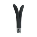 Royal Gems Dueling Queens Silicone Rechargeable Vibrator Black by Shots