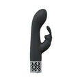 Royal Gems Royal Rabbit Silicone Rechargeable Vibrator Black by Shots
