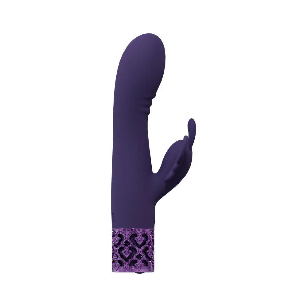 Royal Gems Monarch Silicone Rechargeable Vibrator Purple by Shots