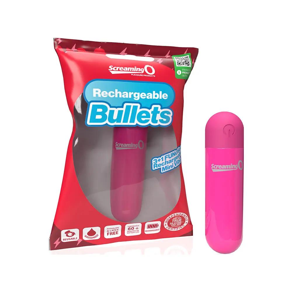 Screaming O Rechargeable Bullets Pink by Screaming O
