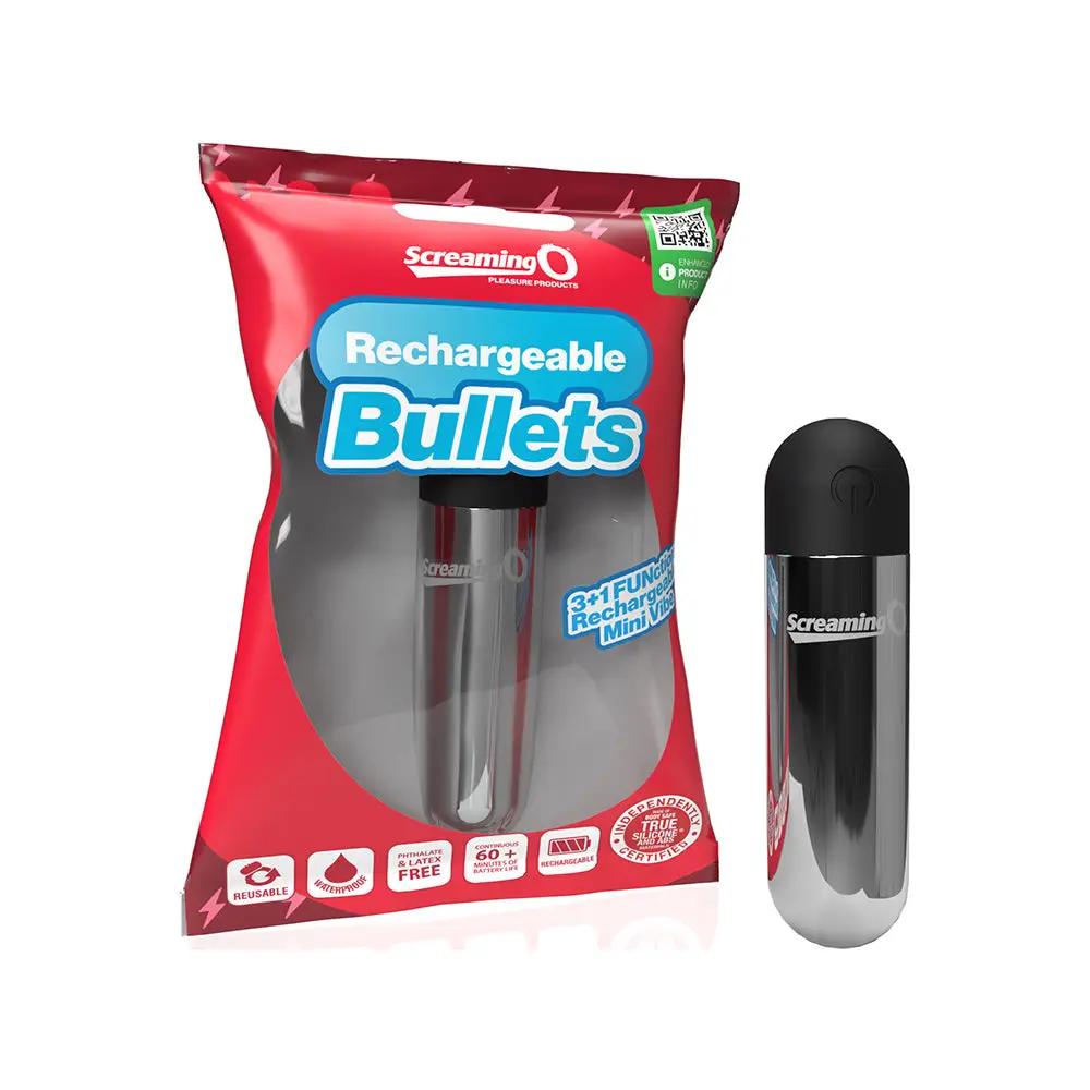 Screaming O Rechargeable Bullets Silver by Screaming O