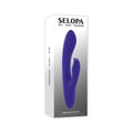 Selopa Poseable Bunny Rechargeable Dual Stimulator Silicone Purple by Selopa