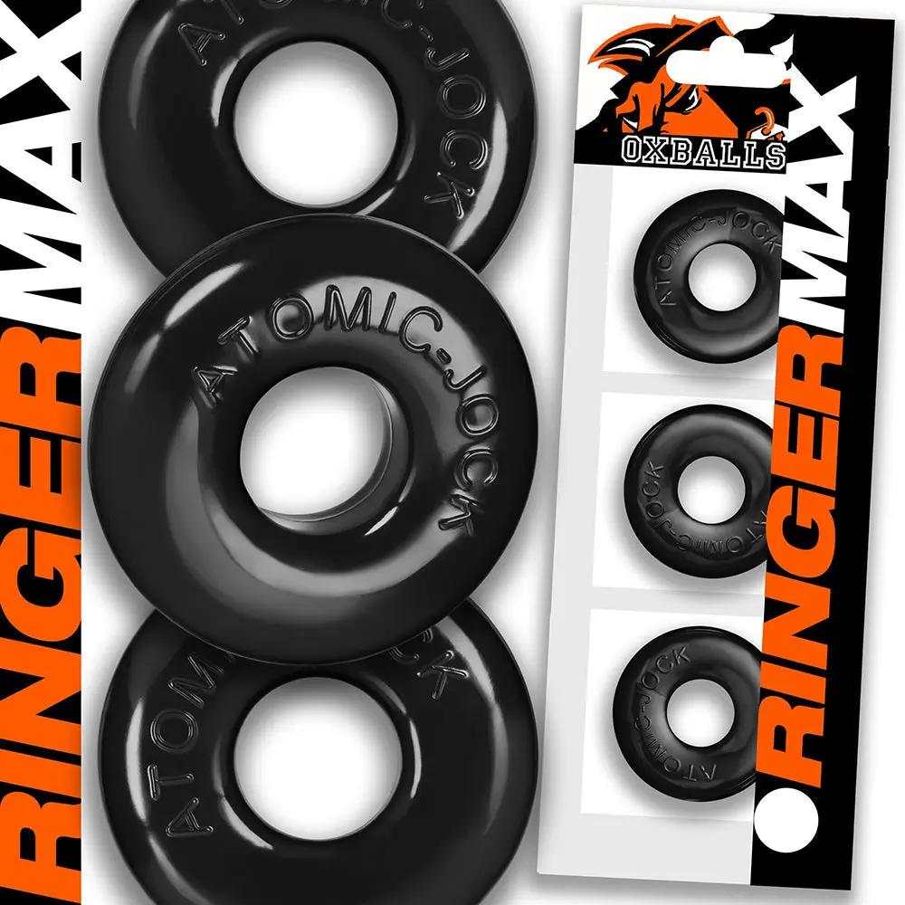 OxBalls Ringer Max 3-Pack Black by Oxballs