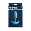 Techno Trance App-controlled Vibrating Plug with Remote Blue by NS Novelties