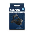 Techno Strobe App-controlled Vibrating Cock Ring Black by NS Novelties