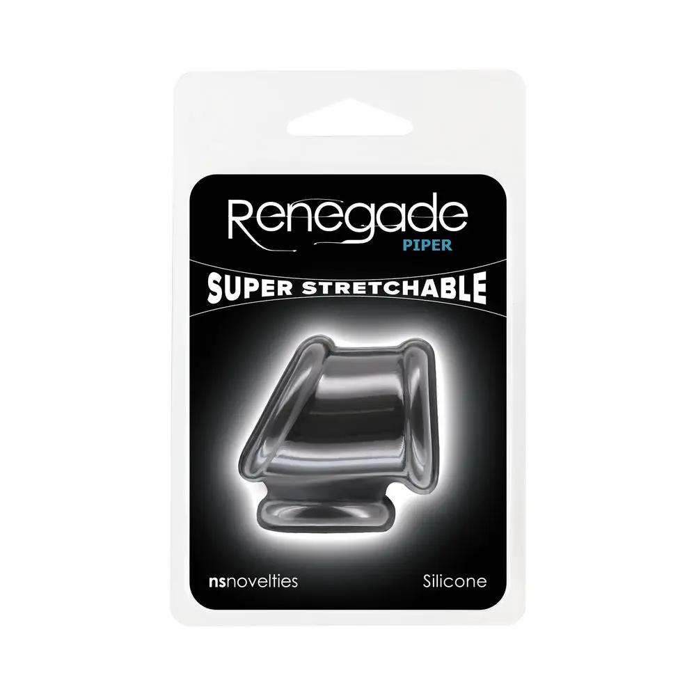 Renegade Piper Cock and Balls Ring Black by NS Novelties