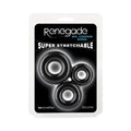 Renegade Fireman Rings 3-Piece Cock Ring Kit Black by NS Novelties
