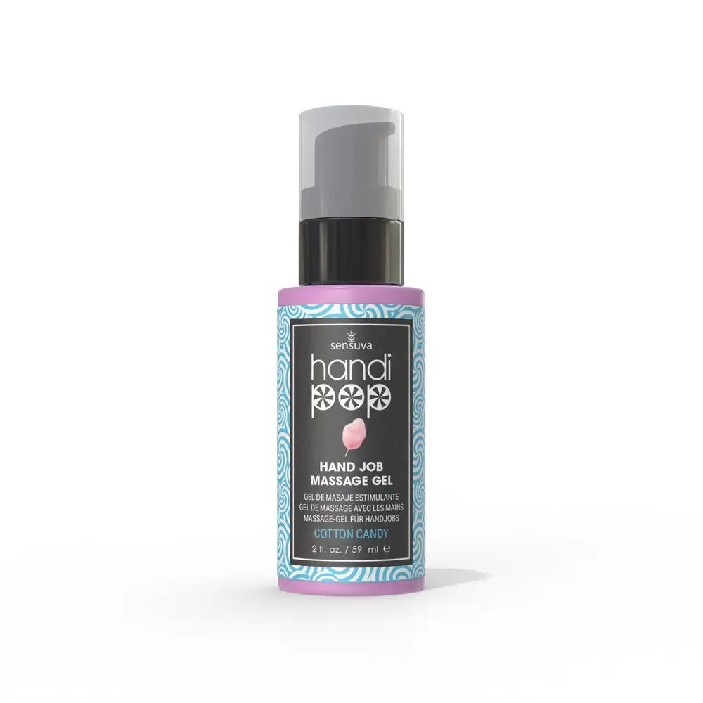 Sensuva HandiPop Edible Hand Job Massage Gel Cotton Candy 2 oz. by Sensuva