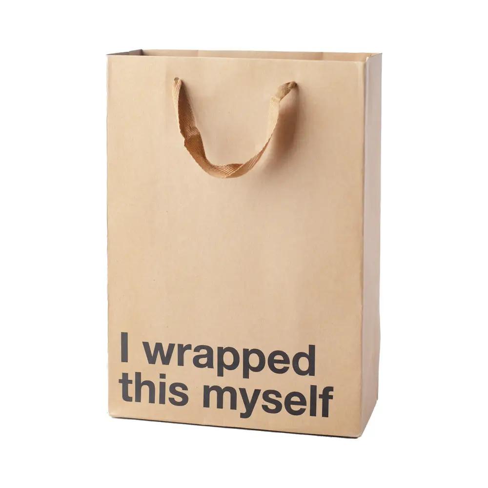Snarky Gift Bags Wrapped This Myself 3pk by Wood Rocket